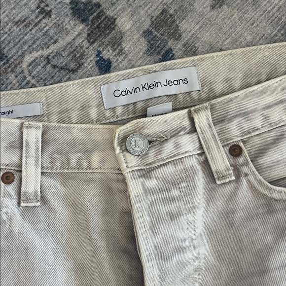 Calvin Klein Jeans Cream Denim - Picture 2 of 2